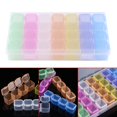 thumbnail image 4 of Domqga Plastic 28 Grids Empty Storage Box Nail Art Rhinestone Jewelry Beads Display Case Organize, Nail Box, Jewelry Organize, 4 of 7
