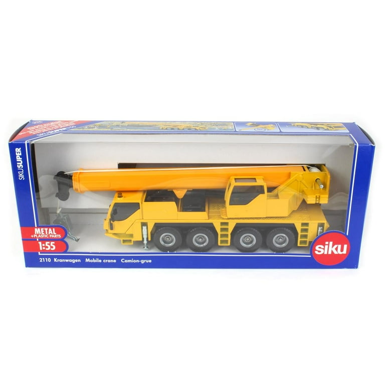 1/55 Yellow Mobile Crane Truck by SIKU 2110 - Walmart.com