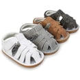 thumbnail image 7 of Baby Boy Sandals Summer Anti-Slip Rubber Sole First Walkers Shoes Infant Sandals for Toddler Girls(0-18 Months), 7 of 7