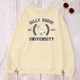 thumbnail image 4 of Tiweut Funny Goose Graphic Sweatshirt For Women Cute Printed Crewneck Sweater Pullover With Sayings Long Sleeve T Shirts,A-Beige,Beige, 4 of 4