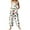 White, variant on Women's Retro Christmas Print Sleeveless Button Jumpsuit - Fashion Casual One-Piece, Black Size L