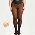 thumbnail image 4 of Miqool Plus Size Fleece Lined Tights for Women High Waisted Warm Pantyhose Thermal Leggings Thickened Winter Warm Pants, 4 of 7