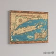 thumbnail image 2 of Vintage Map of Long Island New York Canvas Wall Art Print 18X24", 2 of 4