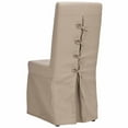 thumbnail image 4 of SAFAVIEH Adrianna 19''H Upholstered Rustic Slipcover Chair, Ecru, Set of 2, 4 of 4