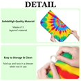 thumbnail image 6 of Colorful Rainbow Tie Dye Spiral Pattern Dish Drying Mat for Kitchen 1 Pack, Ultra Absorbent Microfiber Dishes Drainer Mats,16"x18", 6 of 6