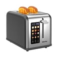 thumbnail image 1 of Pantalla táctil Toaster Mecity 2 Slice de 1,5 cm de ancho, ranura de 825 W, 1 of 8