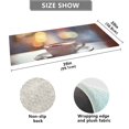 thumbnail image 5 of Bath Mat Soft Plush Non-Slip Absorbent Bathroom Rugs 39"x20" Coffee Cup on Table, 5 of 8