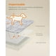 thumbnail image 3 of Feandrea Manta para Perros, Repelente al Agua, Manta Larga de Felpa para Perros Miniatura y Pequeños, Gatos, 102 x 73 cm, Gris Ombré, 3 of 7