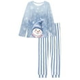 thumbnail image 4 of SCRAWLGOD Snowman Women Pjs Sets Long Sleeve Pj Sets for Women Lounge Sets 2 Piece Outfits with Pockets Nightwear Set Size M Christmas Pajamas for Women, 4 of 6