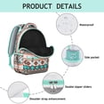 thumbnail image 4 of Boho Bohemia Geometric Line Art Backpack for School,Cute School Bag,Schoolbag with Adjustable Shoulder Straps & Padded Back,15.3"x11"x7.1".﻿, 4 of 6