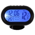 thumbnail image 3 of 12V Termómetro Digital para Automóvil Voltímetro Reloj Monitor de , Medidor Automático funciones Reloj Voltaje Medidor de Temperatura azul, 3 of 9