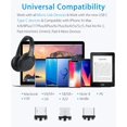 thumbnail image 6 of USB Magnetic Universal Charging Cable, High Quality Nylon Bend Free Magnetic Cable For Apple, Samsung, Android - Black (2 Pack), New, 6 of 16