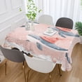 thumbnail image 5 of BZSMCE Square Tablecloth Cute Blue Whale in Snow Pattern Tableclothes, 5 of 9