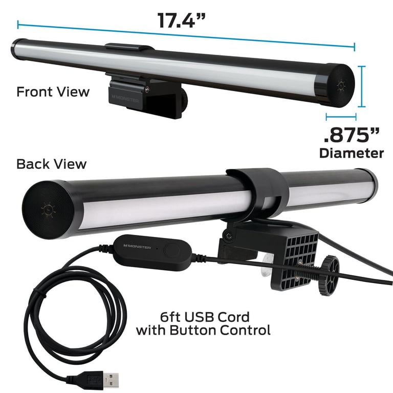 Monster Smart 3-Pack LED Color-Changing Monitor Light Bars photo 8