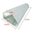 thumbnail image 3 of labwork Medium Size Chicken Cone Galvanized Steel Poultry Restraining Cone for Chicken,for Large Layers, Broilers, Roasters, Turkeys Up to 8 Pounds Flat-Back Poultry Killing Cone Easy to Clean, 3 of 6