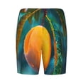 thumbnail image 2 of Haiem Mango In The Rain Men's Pajama Short with Soft Woven Cotton Elastic Waistband Sleep Short-Small, 2 of 9