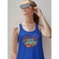 thumbnail image 2 of Feel More Flames Design Racerback Tank Women -Image by Shutterstock, Female Large, 2 of 4