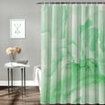 thumbnail image 2 of Shower Curtain Marble Texture Shower Curtains for Bathroom Decor Gradient Green Shower Curtain Sets with Hooks Waterproof Fabric Bath Curtain Standard 72" X 72", 2 of 4
