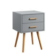 thumbnail image 3 of Convenience Concepts Oslo 2 Drawer End Table, Gray, 3 of 5