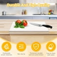 thumbnail image 2 of CNKOO Acrylic Cutting Board Non-Slip Transparent Cutting Board with Lip Rectangle Cutting Board Reusable Chopping Board Multipurpose Countertop Protector Board for Kitchen Countertop, 2 of 9