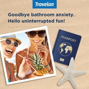 TRAVELAN Anti Diarrhea Travel Medicine for Gas Relief, Bloating, Cramping and Digestive Support, Natural Colostrum Dietary and Immune Support Supplement, Blister Pack for Travel, 30 Pills