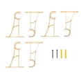 thumbnail image 4 of 6 Pcs Support de Tringle à Rideau Simple en Alliage d'Aluminium Doré Robuste pour Cuisine, 4 of 9