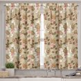 thumbnail image 2 of Ambesonne Autumn Valance & Curtain, Seasonal Fruits and Leafs, 55"x30", Sepia Multicolor, 2 of 7