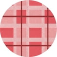 thumbnail image 1 of Ahgly Company Machine Washable Indoor Round Transitional Pastel Pink Area Rugs, 7' Round, 1 of 7