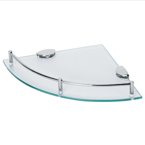 Juego de 4 repisas esquineras de vidrio, Foset Foset RES-4V