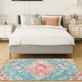 thumbnail image 3 of Belffin 8ftx 10ft 600Gsm Area Rug Machine Washable Non Slip TPR Backing Carpet ,High Pile Carpet With Print For Living Room And Bed Room,Dark Blue, 3 of 8
