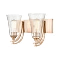 thumbnail image 2 of 1492-MG Millennium Lighting Natalie - 2 Light Bath Vanity-10 Inch Tall and 14.5 Inch Wide-Modern Gold Finish, 2 of 8