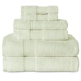 thumbnail image 1 of Gogreen Juego de Toallas de Baño 100% Algodón de 6 Piezas, 2 Toallas de Baño, 2 Toallas de Mano y 2 Toallitas, Toallas Muy Absorbentes para Baño, Gimnasio, Hotel (Verde Salvia), 1 of 7