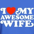 thumbnail image 3 of CafePress - I Love My Awesome Wife Dark T Shirt - Men's Classic Graphic Cotton T-Shirt, 3 of 4