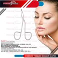 thumbnail image 2 of Precise Canada: Eyebrow Tweezer Stainless Steel Scissors Shaped Slant Tip Tweezer Clip, 2 of 6
