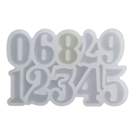 Cake Molds 3D Number Mold for Birthday Cake Decorating Diy Baking, Silicone Number 0-9 3D Embossed Fondant Chocolate Mold for Birthday Cake Decorating Diy Baking by Goohae