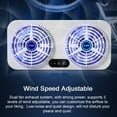 thumbnail image 4 of Ventilateur d'Extraction, Ventilateur avec 3 Vitesses de Ventilation Réglables pour Voiture, Véhicule, Bureau, Ventilateur Silencieux avec 3 Vitesses de Ventilation Réglables, Ventilateur Refroidisseur avec Vitesse de Ventilation Réglable pour Voiture et Véhicule, 4 of 6
