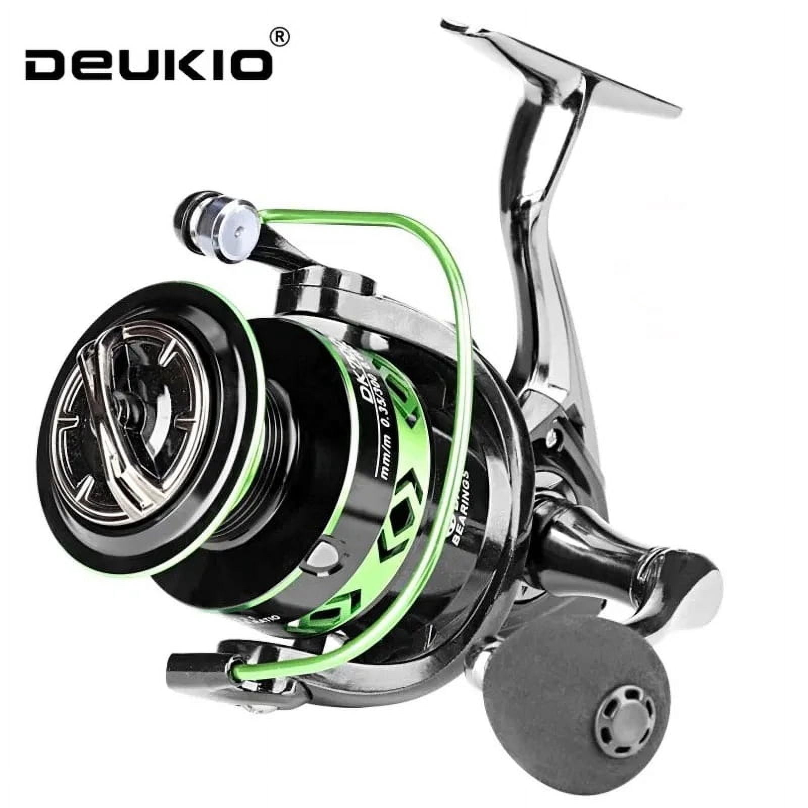 New All-Metal Black Green Fishing Reel Freshwater Seawater Dual Use Max Drag 12Kg Spinning Reel Durable Carp Fishing Tackle
