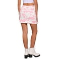 thumbnail image 3 of INSPIRE CHIC Women's Cow Print Skirts High Waist Mini Short Casual Skirts Pink XS, 3 of 6