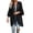 Black, variant on Peichun Women's Lightweight Swimwear Lace Cover Up Summer Beach Vacation Sheer Mesh Breathable Outwear Casual Pure Color 3/4 Sleeve Open Front Loose Cardigan Cover Ups Black S