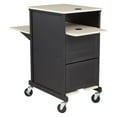 thumbnail image 6 of Oklahoma Sound PRC Series Modern Metal Jumbo Presentation Cart in Ivory/Black, 6 of 11