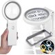 thumbnail image 1 of AIXPI Magnifying Glass with Light, 30X Handheld Large Magnifying Glass 12 LED Illuminated Lighted Magnifier for Macular Degeneration Seniors Reading I, 1 of 5