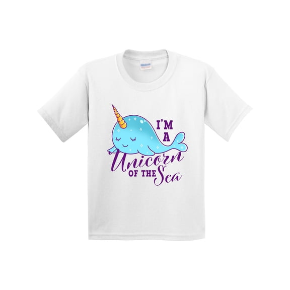 Inktastic Cute Narwhal I'm a Unicorn of the Sea Youth T-Shirt