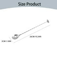 thumbnail image 3 of 1Pcs Bartender Tool,10'' Long Handle Drink Stirrer,Reusable Stainless Steel Coffee Stirring Spoon,Beverage Cocktail Stirrers,Cocktail Drink Mixing Swizzle Stick,Kitchen Condiment Spoon(Silver), 3 of 7