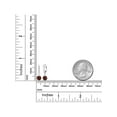 thumbnail image 3 of Gem Stone King 2.00 Ct Round Red Garnet 925 Sterling Silver Earrings, 3 of 3