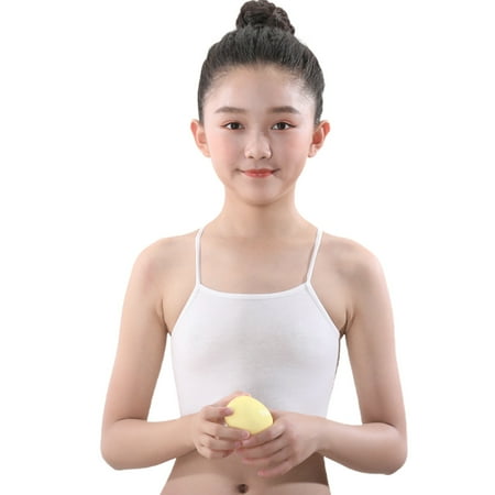

Teen Kids Girls Bra Sling Tube Top Vest Cotton Bra Underwear Lingerie Undies Undercloth
