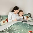 thumbnail image 5 of Feelyou Retro Santa Claus Kid Queen Comforter Set, Christmas Deer Animal Bedding Sets, Winter Festival Reversible Bedding Comforter Set, Ultra Soft Home Decor, 3 Pieces, 5 of 8