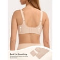 thumbnail image 5 of LUCKMEEY Deep V Seamless Bras for Women Cross-Back Straps Full Coverage Soft Wireless Bra, 5 of 8