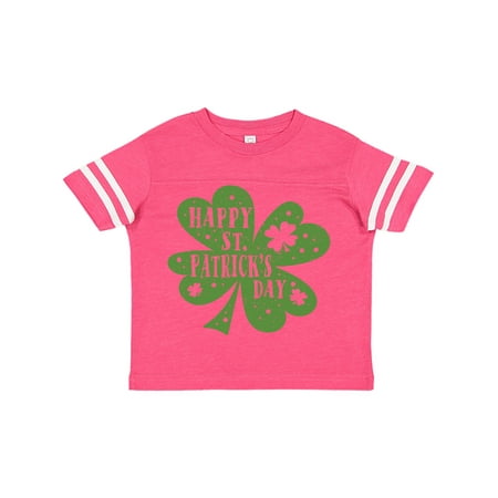 

Inktastic Happy St. Patrick s Day Shamrock in Green Gift Toddler Boy or Toddler Girl T-Shirt