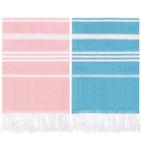 2 Pack Thin Turkish Beach Towel, Lightweight Quick Dry Oversized Pool Towels, Beach Essentials