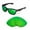 Emerald Mirror Coated - Polarized, variant on Walleva Ice Blue Polarized Replacement Lenses for Oakley Jupiter Sunglasses